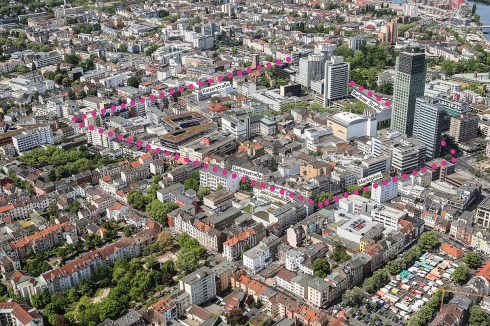 Das Innenstadtkonzept fokussiert ein etwa 14 Hektar großes Areal, in dem der größte Handlungsbedarf besteht.<br />