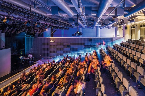 The former underground garage was turned into a theatre.<br />