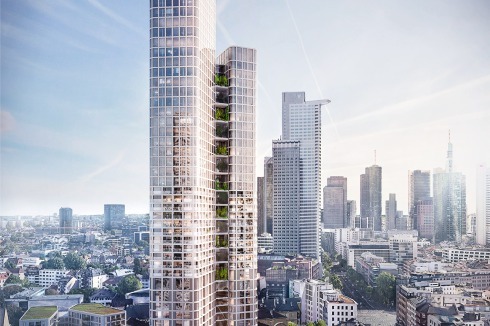 <strong>2. Preis</strong> Der städtebaulich gut gesetzte Entwurf von Kleihues + Kleihues und capatti staubach sieht einen zu großen Eingriff in den Altbau vor. Es fehle der Bezug zum Kopfbau. Durchwegung, Erschließung und Raumprogramm bewerteten die Juroren positiv.<br />