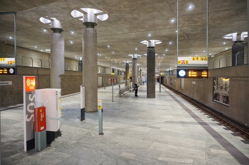 ... realisierte Bahnhof Bundestag<br />