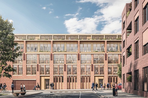 <strong>2. Preis</strong> Architekturbüro Michels haben in der Überarbeitung ihre Wohnungsfassade lichter gestaltet. Das Theater überzeugte die Jury weder funktional noch gestalterisch.<br />