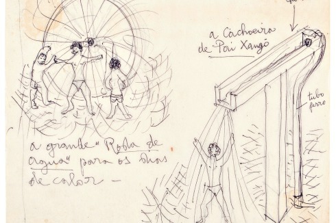 Beauftragt mit der Sanierung der Altstadt von Salvador de Bahia, plante Lina Bo Bardi ab 1986 einige kleinere Eingriffe und Projekte, etwa das Wasserrad und den Wasserfall für einen der dortigen Plätze.<br />