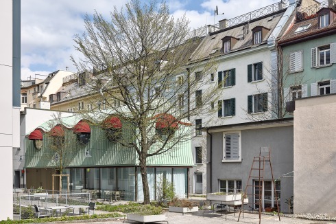 Das Gebäude liegt im Stadtteil Werd.<br />