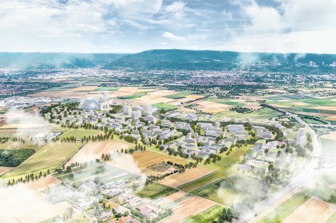 ... und künftige Entwicklung des 16. Stadtteils von Heidelberg: Das Patrick-Henry Village ist Kernstück der dortigen  IBA-Planung.<br />