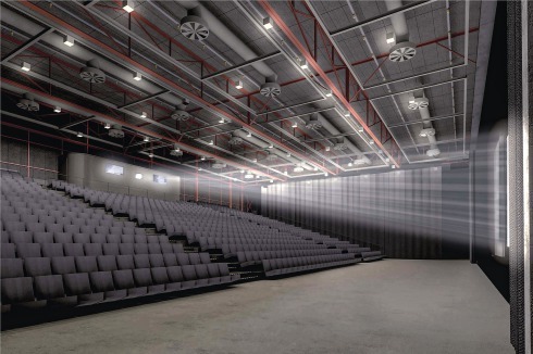 Der große Saal im Obergeschoss.<br />