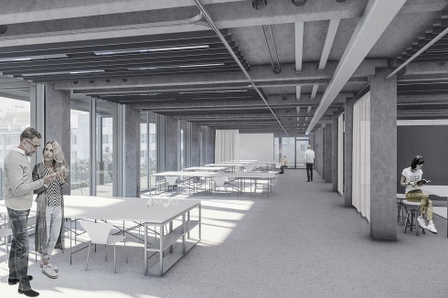 <strong><span class="Bold">ein 1. Preis</span></strong> Hoda Soliman, Moritz Tücke und Leoni Wittenbecher möchten mit „Reiff 2.0“ einen Ort und Raum des Produzierens, Ausprobierens und Erschaffens für die Architekturfakultät der RWTH Aachen schaffen.<br />