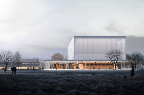 2018 gewannen Topotek 1, super future collective und Johannes Kappler einen offenen Wettbewerb für den Neubau des Konzerthauses. Die Pläne hierfür scheinen nun aufgegeben.<br />