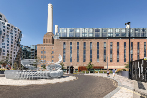 Am Electric Boulevard steht ein Wohngebäude von Frank Gehry.<br />