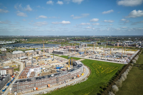 Baustand des Quartiersbogen im Mai 2023<br />