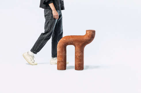 Die Form ist weniger wichtig als das Material und seine Herstellung: der Bio-Cement, der seine Festigkeit durch ein Bakterium erlangt.<br />