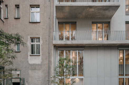Die doppelgeschossigen Wohnungen erinnern an kleine Townhouses.<br />