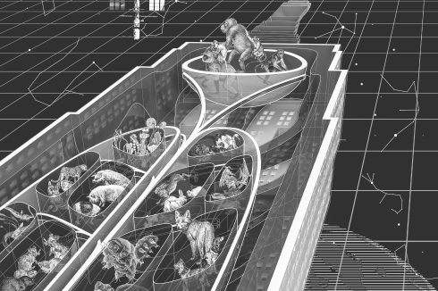<strong>(Alle an Bord) des kosmischen Architekton</strong><br />