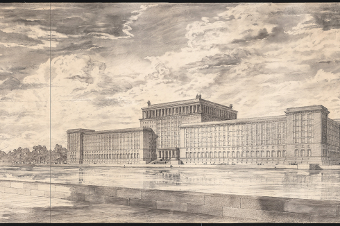 Entwurf des NS-Architekten und AIV Vorstands Hans Freese für das Oberkommando der Kriegsmarine für den GBI<br />