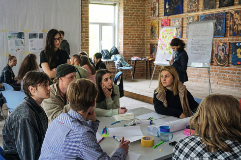 Dem Bau der Möbel ging ein Workshop voran.<br />