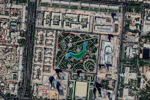 ... 2022 (oben rechts) zeigt sich das neue Geschäftsviertel Tashkent City.<br />