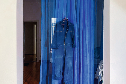 Blauschattierungen gehörten zum favorisierten Repertoire der Architektin.<br />