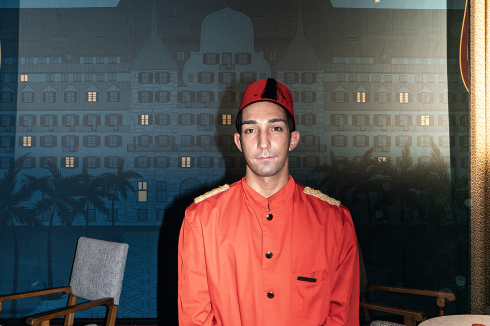 Lobby Boy, Suvretta House, St. Moritz<br />
