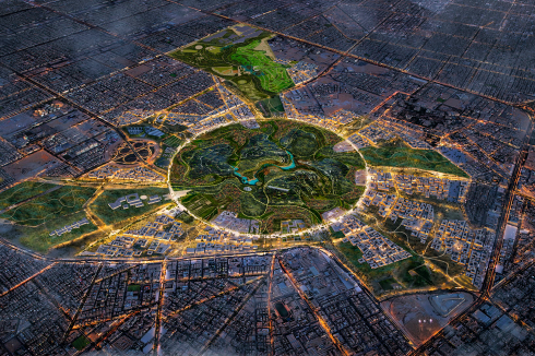 The King Salman Park as it once should look from above.<br />
