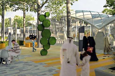 Rendering from the manual for the construction of the metro.<br />