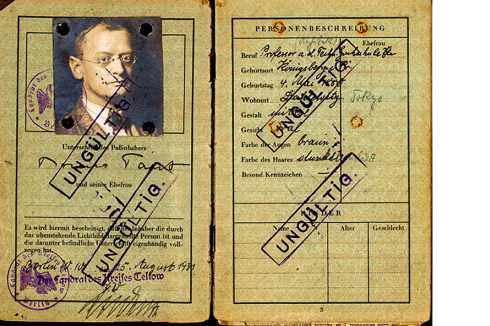 Reisepass von Bruno Taut<br />