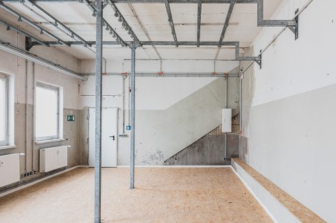 Das Tragwerk im Erdgeschoss musste ersetzt werden. <br />