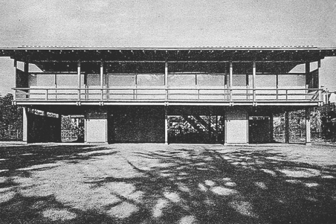 Kenzo Tanges Wohnhaus in Tokio, 1953.<br />