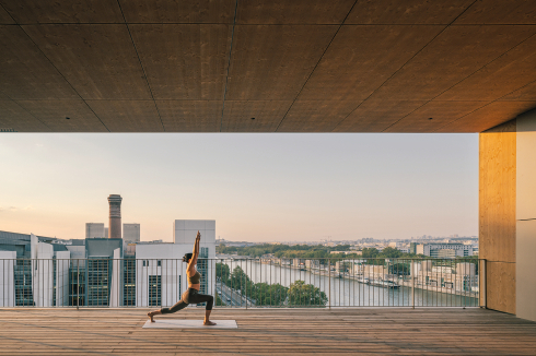... der als gemeinschaftliche Terrasse genutzt wird.<br />
