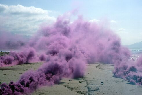 Judy Chicago, Purple Atmosphere, Santa Barbara, Kalifornien, 1969