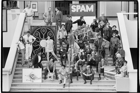 Ein Empfang für Künstler, Los Angeles County Museum of Art, 1968