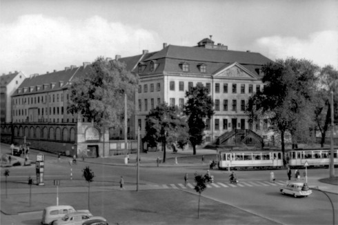 um 1950: Halle (Saale), Franckeplatz<br />