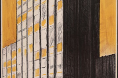 Schaufensterplakat für die Reihe Deutsche Baukunst der Gegenwart, um 1928<br />