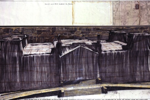 Lange, bevor er wirklich eingepackt wurde - Christo: Wrapped Reichstag, 1977<br />