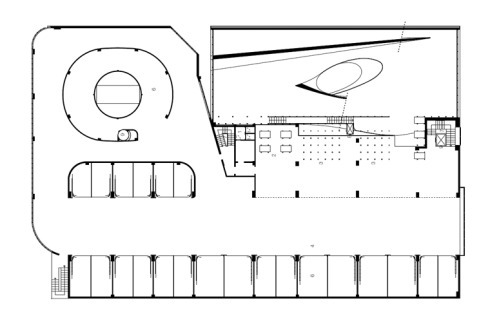 Der Aufstieg erfolgt über die geneigten Ebenen. Der Altbau wird konserviert.<br />