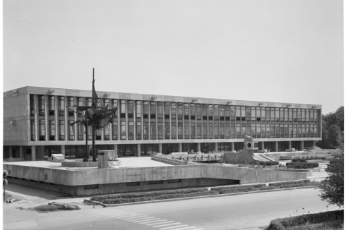Staatliche Bibliothek benannt nach Karl Marx, 1969-1975, Aschgabat, Turkmenistan<br />