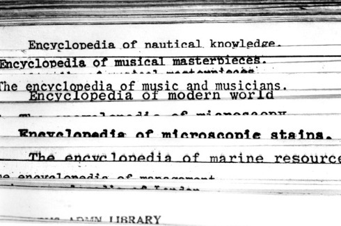 Erica Baum, Untitled (Encyclopedias)<br />