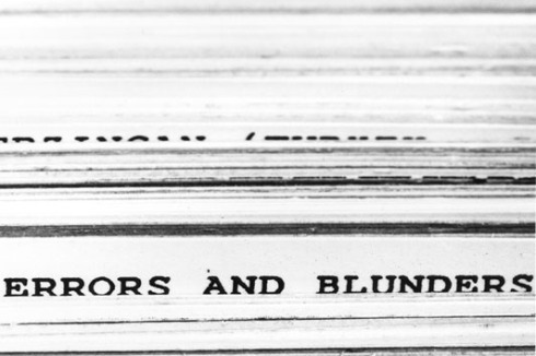 Erica Baum, Untitled (Errors an Blunders)<br />