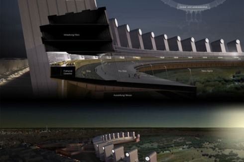 Martin Bachem: Stoa Tempelhof - das Lehrgebäude in monumentalen Hallen.<br />