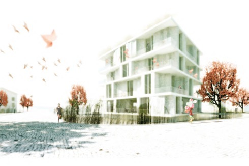Anerkennung: Das von Barkow Leibinger geplante „Smart Material House“ aus Leichtbetonwänden ...<br />