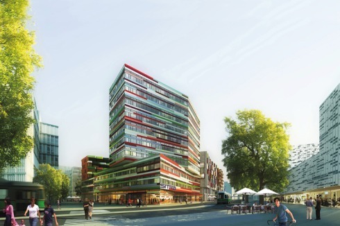 Anerkennung: Der Hauptsitz einer finnischen Firma in Helsinki von Sauerbruch und Hutton.<br />