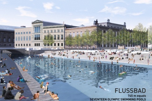 Gold: Mit dem Projekt „Flussbad“, dass Berlinern seit 1998 bekannt ist, möchte das Büro realities:united ...<br />