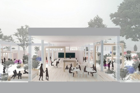 Kumiko Inui, Shichigahama Elementary School + Junior High School, Shichigahama/Miyagi, Japan, 2012<br /><a href="http://www.inuiuni.com/" >Kumiko Inui</a><br />