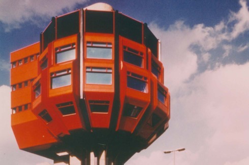 1980: Turmrestaurant Bierpinsel in Berlin-Steglitz<br />