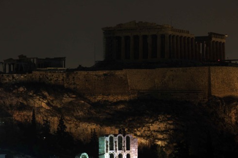 So ähnlich sah es wohl auch vor 2000 Jahren in Athen bei Nacht aus.<br />