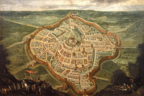 Joseph Heintz il Giovane: Stadtplan von Udine (Mitte des 17. Jahrhunderts)<br />