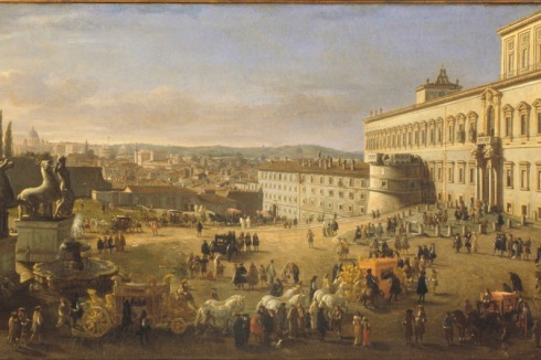 Gaspar Van Wittel: Piazza del Quirinale in Rom (1684)<br />