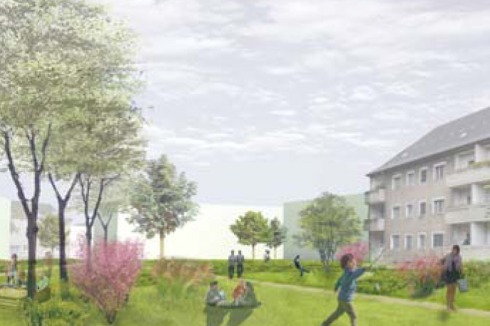 ... in der Kategorie "Kooperation Städtebau und Landschaftsarchitektur" für Lena Kallischko und Steffen Wörsdorfer von der Universität Kassel.<br />