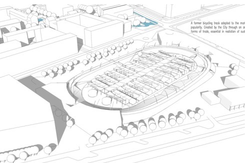 Und das alte Velodrom in einen Marktplatz umwandeln.<br />