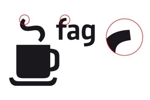 Als Gestaltungsgrundlage für die Piktogramme verwendeten die Designer die „kantigen Schwünge und Cuts im Material“ der Markenschrift.<br />