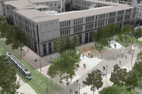 ... und durch polygonale Grün- und Flanierflächen (Dikaiosynis-Platz) die Plätze modernisieren.<br />