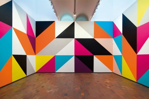 "Winterreise", Wandmalerei, Fundació Joan Miró, Barcelona, 2010<br />
